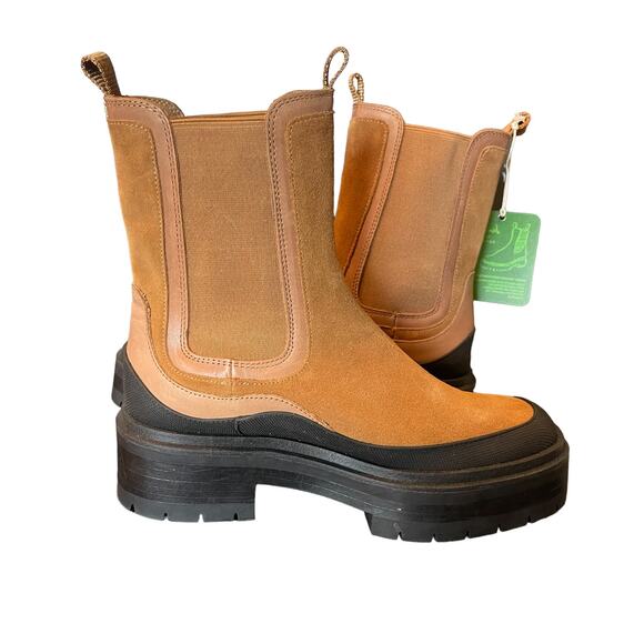 Sam Edelman Womens Lulia Chelsea Boot 8 Camel/New Whiskey - Picture 1 of 11